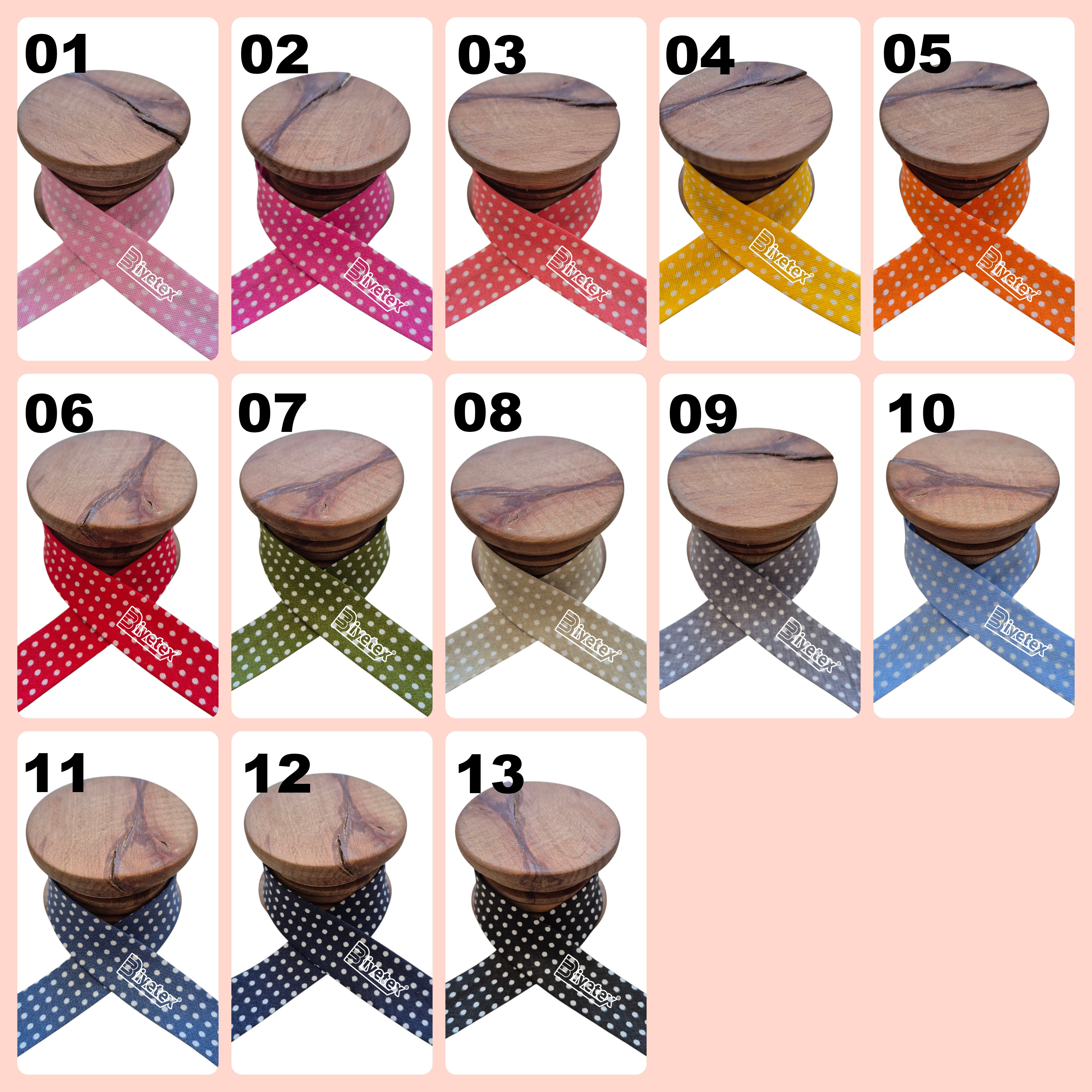 Polka Dot Bias Binding - 2