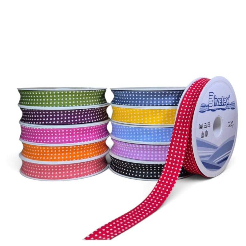 Polka dot bias tape