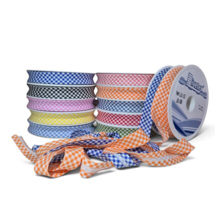 Plaid bias tape